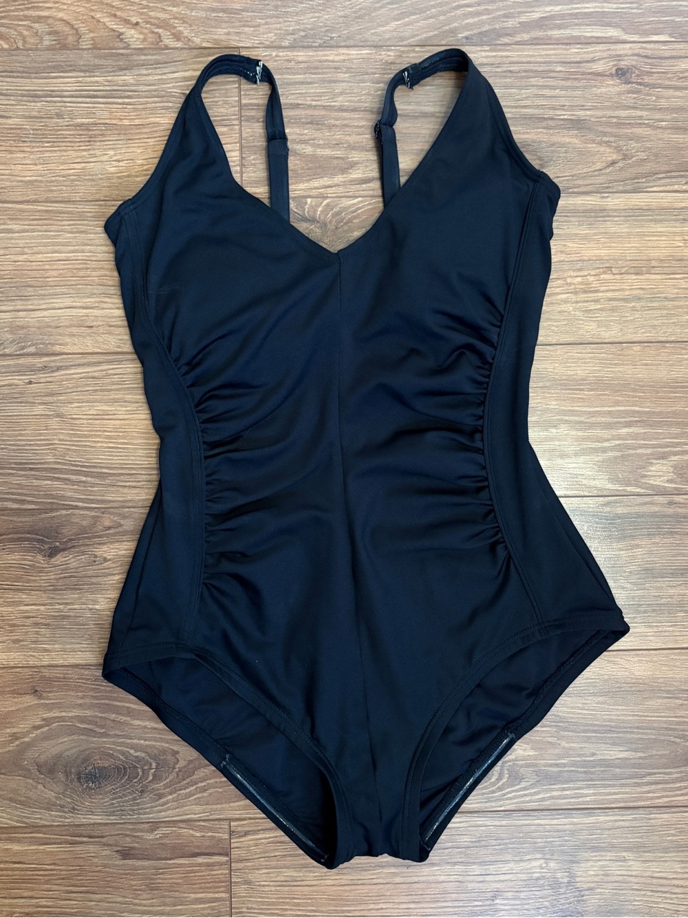 Gabar Black Ruched One Piece Swimsuit